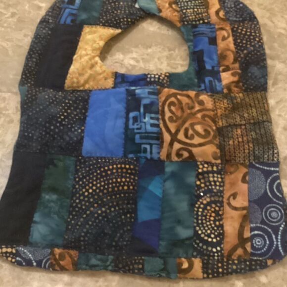 NWOT. Hand Crafted Quilted Reversible Baby Bib $12 ea. or 3/$25 - Picture 1 of 6